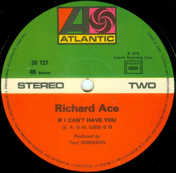 Richard Ace - Stayin' Alive / If I Can't Have You 4 Richard Ace - Stayin' Alive / If I Can't Have You