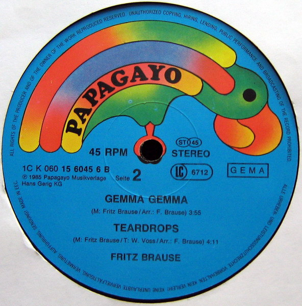 Fritz Brause - Shilly Shally (Let’s Dance Tonight) 4 Fritz Brause - Shilly Shally (Let’s Dance Tonight)