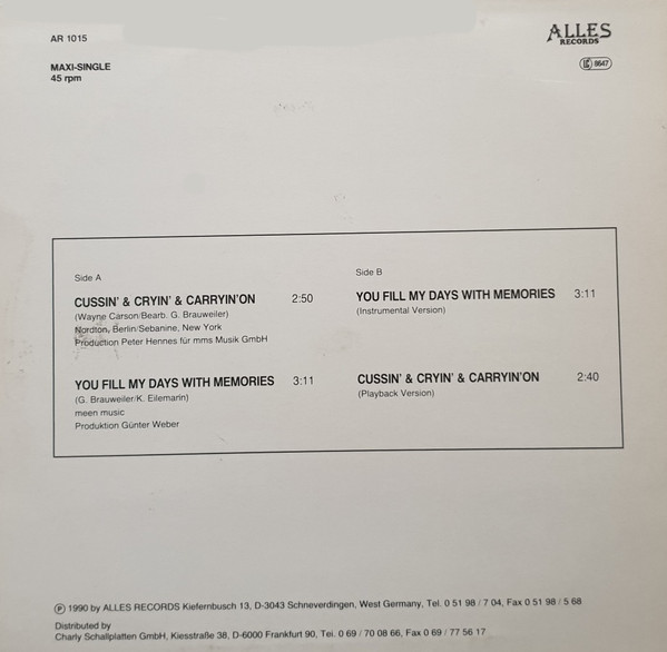 Denice Brooks - Cussin' & Cryin' & Carryin' On 2 Denice Brooks - Cussin' & Cryin' & Carryin' On