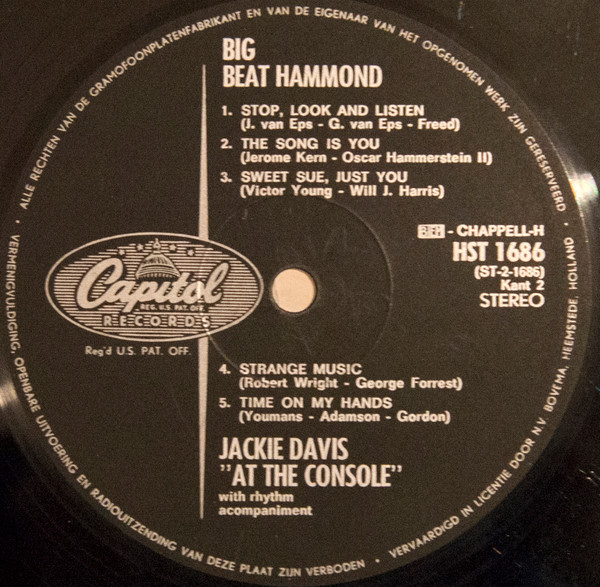Jackie Davis - Big Beat Hammond 3 Jackie Davis - Big Beat Hammond