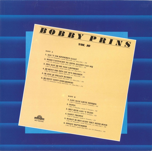 Bobby Prins - Bobby Prins Vol. 10 2 Bobby Prins - Bobby Prins Vol. 10