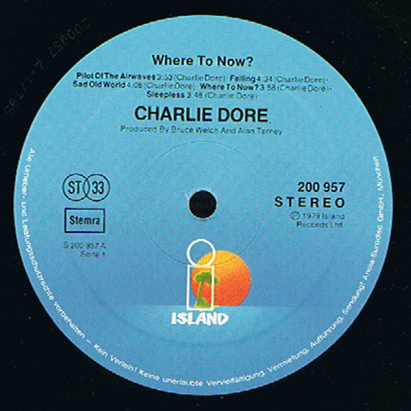 Charlie Dore - Where To Now 2 Charlie Dore - Where To Now