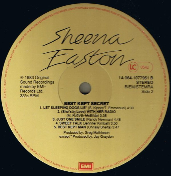 Sheena Easton - Best Kept Secret 4 Sheena Easton - Best Kept Secret