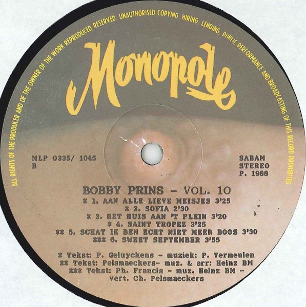Bobby Prins - Bobby Prins Vol. 10 4 Bobby Prins - Bobby Prins Vol. 10
