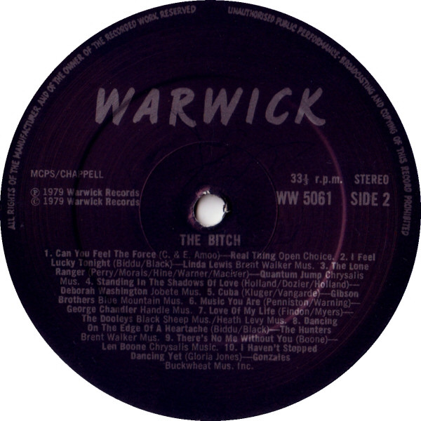 Various - The Bitch (20 Smash Disco Hits Including The Original Soundtrack) 4 Various - The Bitch (20 Smash Disco Hits Including The Original Soundtrack)