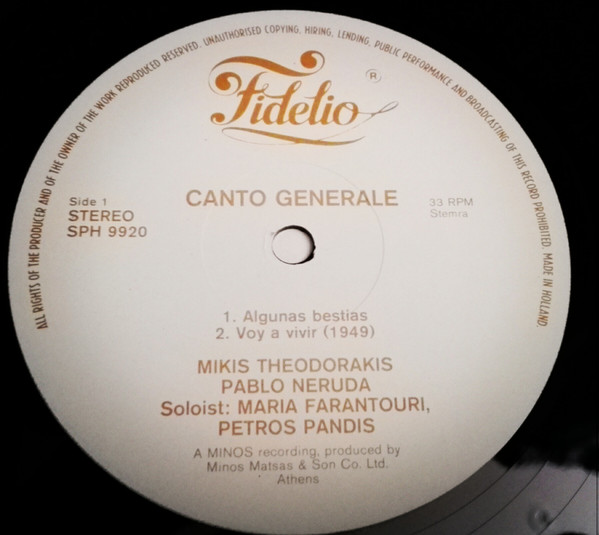 Mikis Theodorakis - Canto General 4 Mikis Theodorakis - Canto General