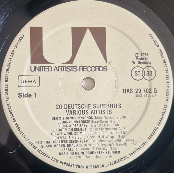 Various - 20 Deutsche Superhits 3 Various - 20 Deutsche Superhits