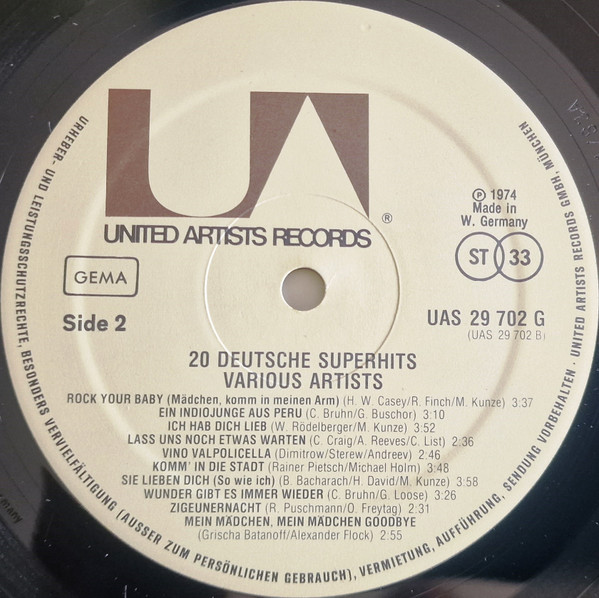 Various - 20 Deutsche Superhits 4 Various - 20 Deutsche Superhits