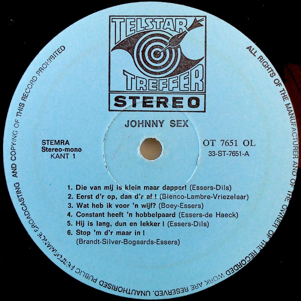 Johnny Sex - Die Van Mij Is Klein Maar Dapper En Andere Sex-Sellers ! 3 Johnny Sex - Die Van Mij Is Klein Maar Dapper En Andere Sex-Sellers !