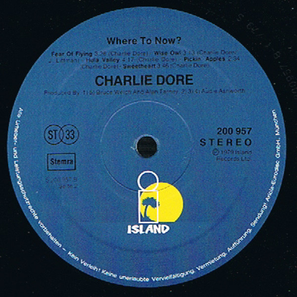 Charlie Dore - Where To Now 3 Charlie Dore - Where To Now