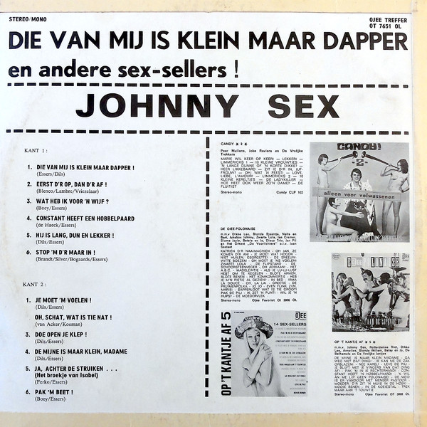 Johnny Sex - Die Van Mij Is Klein Maar Dapper En Andere Sex-Sellers ! 2 Johnny Sex - Die Van Mij Is Klein Maar Dapper En Andere Sex-Sellers !
