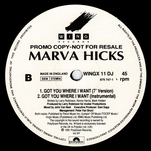 Marva Hicks - I Got You Where I Want 2 Marva Hicks - I Got You Where I Want