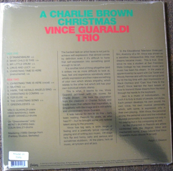 Vince Guaraldi Trio - A Charlie Brown Christmas 2 Vince Guaraldi Trio - A Charlie Brown Christmas