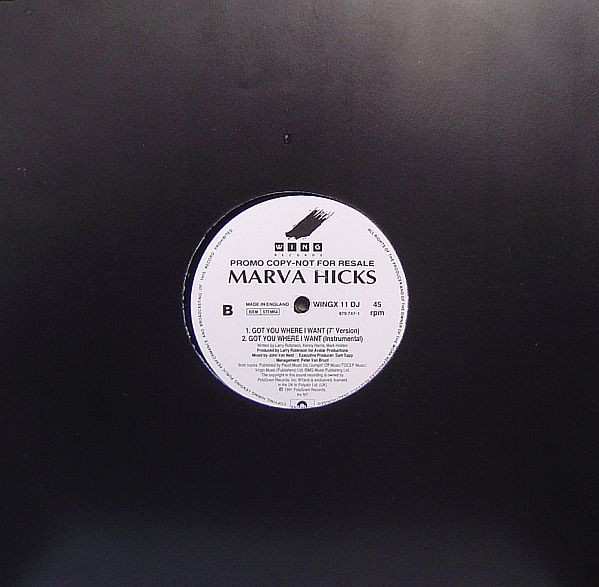 Marva Hicks - I Got You Where I Want 3 Marva Hicks - I Got You Where I Want