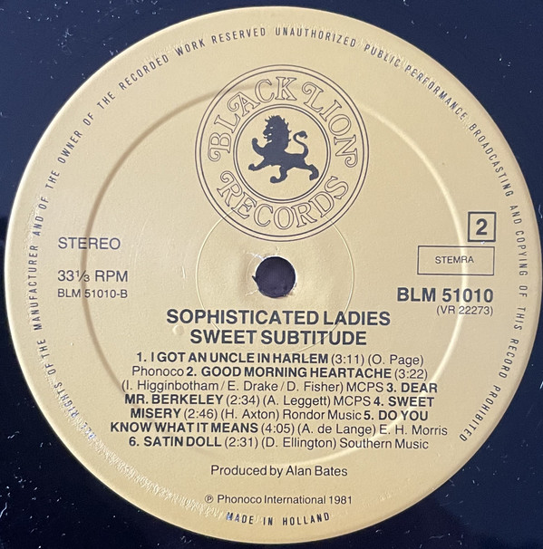 Sweet Substitute - Sophisticated Ladies 4 Sweet Substitute - Sophisticated Ladies