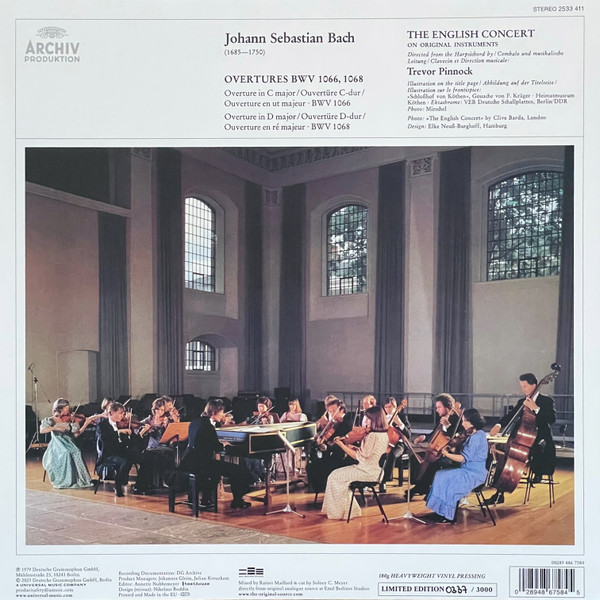 Johann Sebastian Bach, The English Concert, Trevor Pinnock - Overtures BWV 1066, 1068 3 Johann Sebastian Bach, The English Concert, Trevor Pinnock - Overtures BWV 1066, 1068
