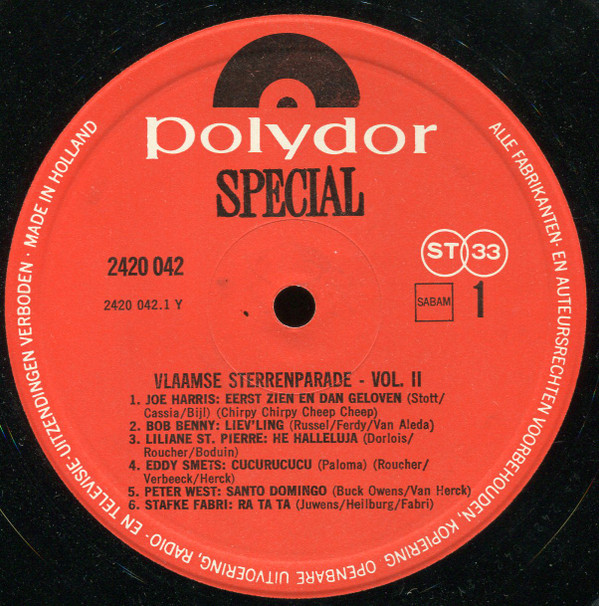 Various - Vlaamse Sterrenparade 2 3 Various - Vlaamse Sterrenparade 2