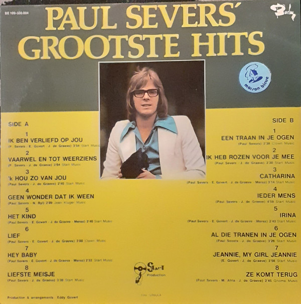 Paul Severs - Grootste Hits 2 Paul Severs - Grootste Hits