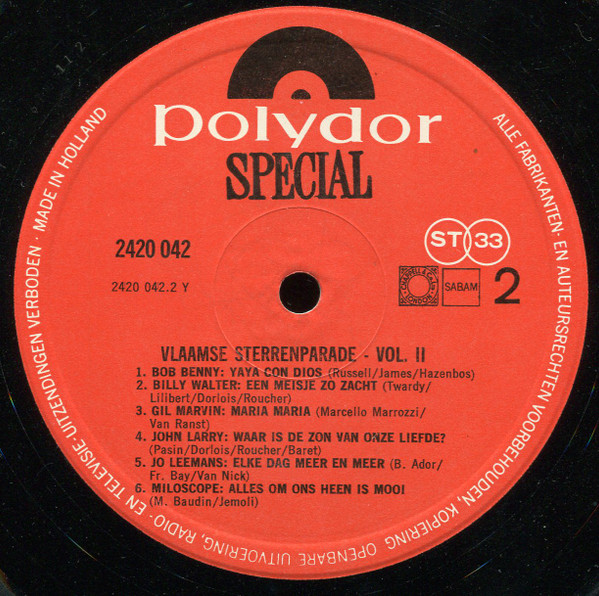 Various - Vlaamse Sterrenparade 2 4 Various - Vlaamse Sterrenparade 2