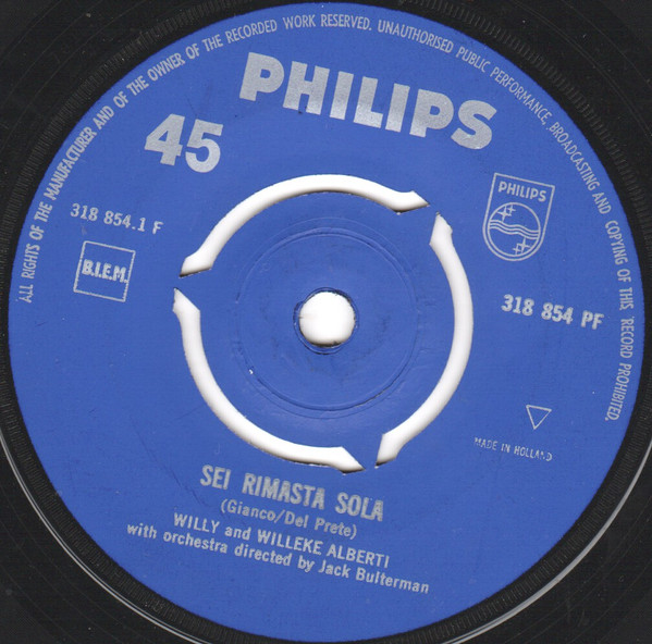 Willy & Willeke Alberti - Sei Rimasta Sola 1 Willy & Willeke Alberti - Sei Rimasta Sola