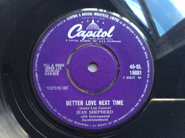 Jean Shepard - Jeopardy / Better Love Next Time 2 Jean Shepard - Jeopardy / Better Love Next Time