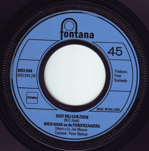 Nico Haak En De Paniekzaaiers - Joekelille 4 Nico Haak En De Paniekzaaiers - Joekelille