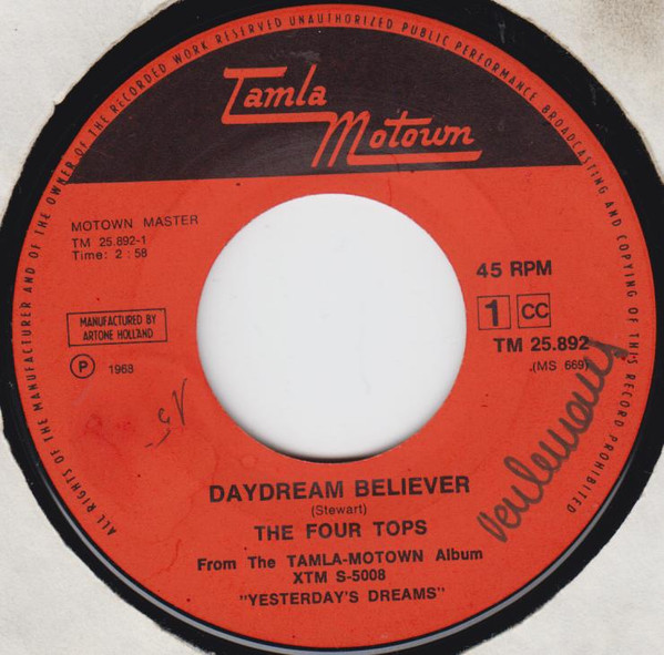 Four Tops - Daydream Believer 3 Four Tops - Daydream Believer