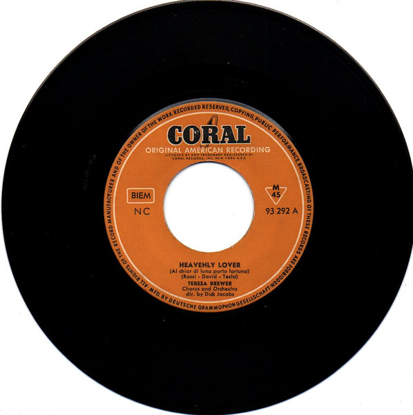 Teresa Brewer - Heavenly Lover / Fair Weather Sweetheart 3 Teresa Brewer - Heavenly Lover / Fair Weather Sweetheart