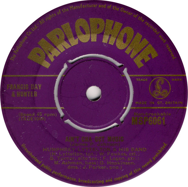 Humphrey Lyttelton And His Band - Martiniquen Song (Last Year) / Ain't Cha Got Music 2 Humphrey Lyttelton And His Band - Martiniquen Song (Last Year) / Ain't Cha Got Music