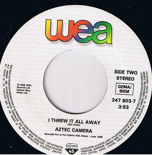 Aztec Camera - Working In A Goldmine 4 Aztec Camera - Working In A Goldmine