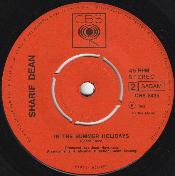 Sharif Dean - Do You Love Me? / In The Summer Holidays 4 Sharif Dean - Do You Love Me? / In The Summer Holidays
