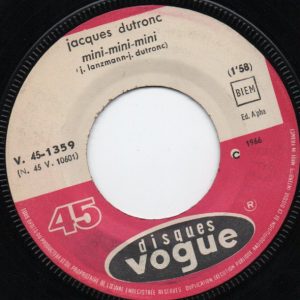Jacques Dutronc - Mini-Mini-Mini / Et Moi, Et Moi, Et Moi