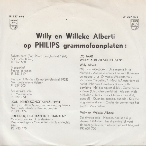 Willy & Willeke Alberti - Moeder, Hoe Kan Ik Je Danken? 2 Willy & Willeke Alberti - Moeder, Hoe Kan Ik Je Danken?