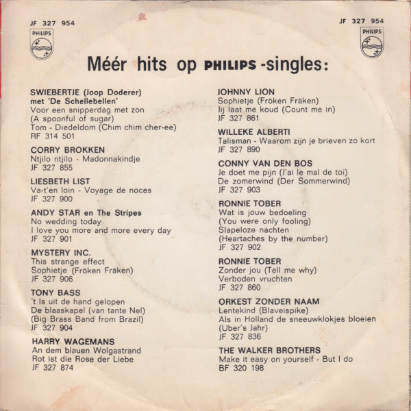 Willeke Alberti - Morgen Ben Ik De Bruid / Al Huil Ik Dan, Ik Ben Blij 2 Willeke Alberti - Morgen Ben Ik De Bruid / Al Huil Ik Dan, Ik Ben Blij