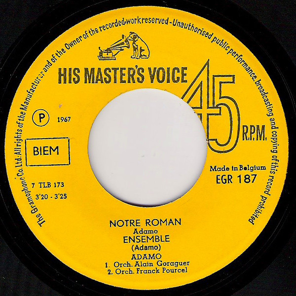 Adamo - Notre Roman 3 Adamo - Notre Roman