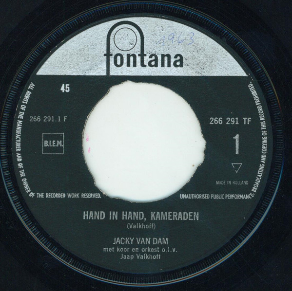 Jacky Van Dam - Hand In Hand, Kameraden / De Twee Veteranen 1 Jacky Van Dam - Hand In Hand, Kameraden / De Twee Veteranen