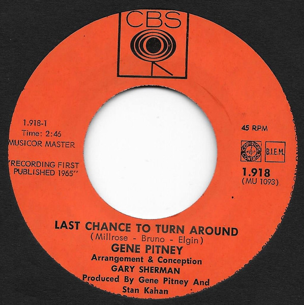 Gene Pitney - Last Chance To Turn Around 2 Gene Pitney - Last Chance To Turn Around