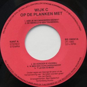 Wijk C Op De Planken - De Tijden Worden Goed