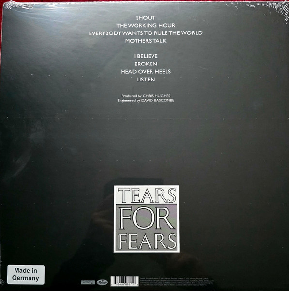 Tears For Fears - Songs From The Big Chair 2 Tears For Fears - Songs From The Big Chair