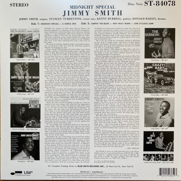 Jimmy Smith - Midnight Special 2 Jimmy Smith - Midnight Special