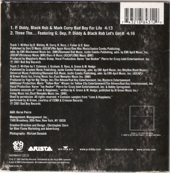 P. Diddy, Black Rob, Mark Curry - Bad Boy For Life 3 P. Diddy, Black Rob, Mark Curry - Bad Boy For Life