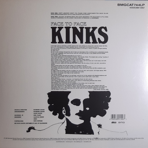 The Kinks - Face To Face 2 The Kinks - Face To Face