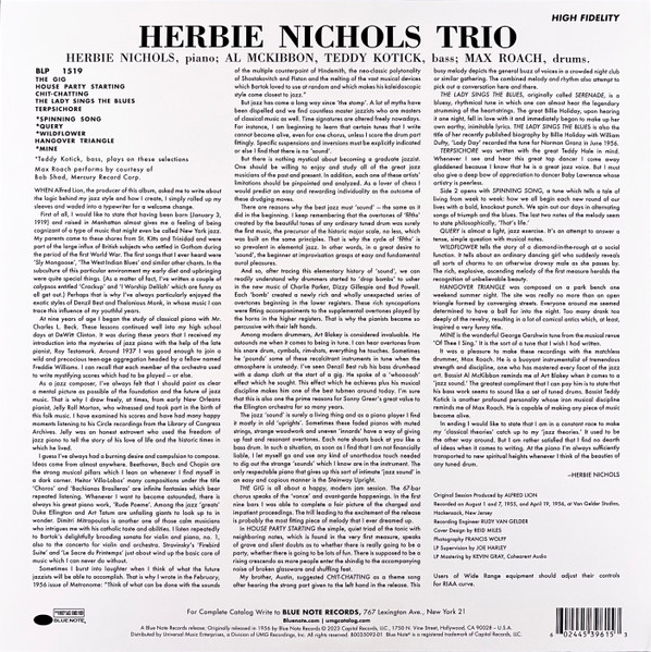 Herbie Nichols Trio - Herbie Nichols Trio 4 Herbie Nichols Trio - Herbie Nichols Trio