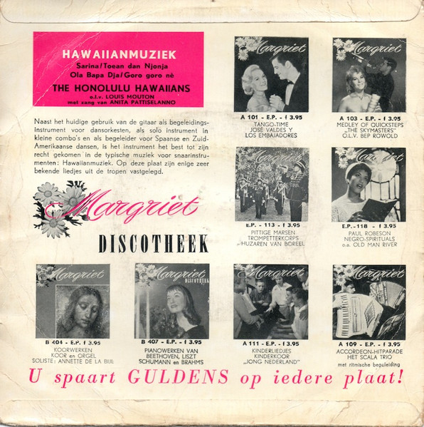 The Honolulu Hawaiians - Hawaiianmuziek 2 The Honolulu Hawaiians - Hawaiianmuziek