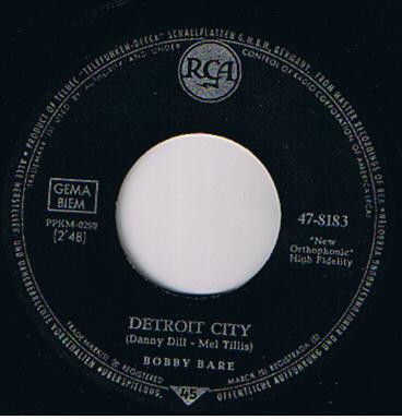 Bobby Bare - Detroit City / Heart Of Ice 2 Bobby Bare - Detroit City / Heart Of Ice