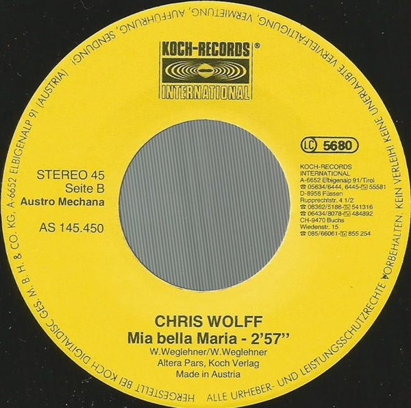 Chris Wolff - Romantica / Mia Bella Maria 3 Chris Wolff - Romantica / Mia Bella Maria