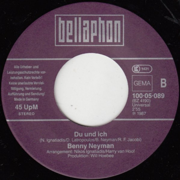 Benny Neyman - Ich Bin Mit Meinen Sorgen Nach Rhodos Geflogen 4 Benny Neyman - Ich Bin Mit Meinen Sorgen Nach Rhodos Geflogen