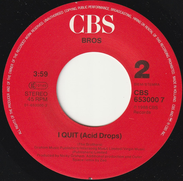 Bros - I Quit. 4 Bros - I Quit.