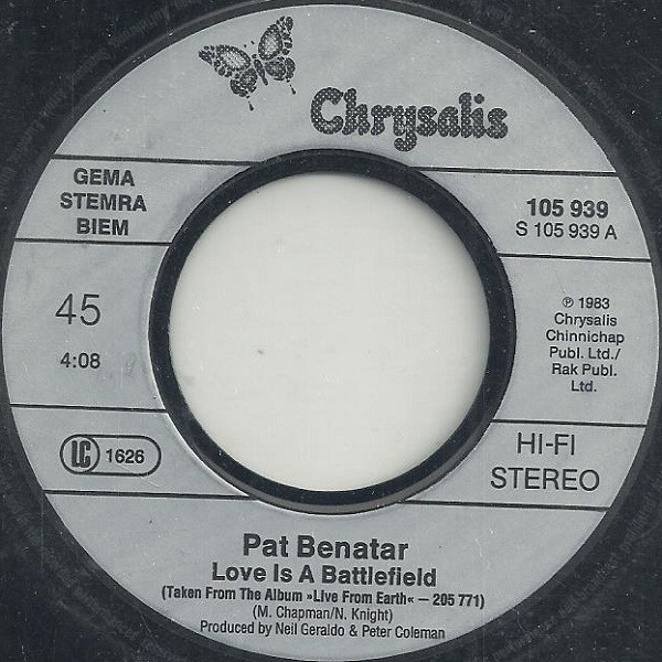 Pat Benatar - Love Is A Battlefield 3 Pat Benatar - Love Is A Battlefield