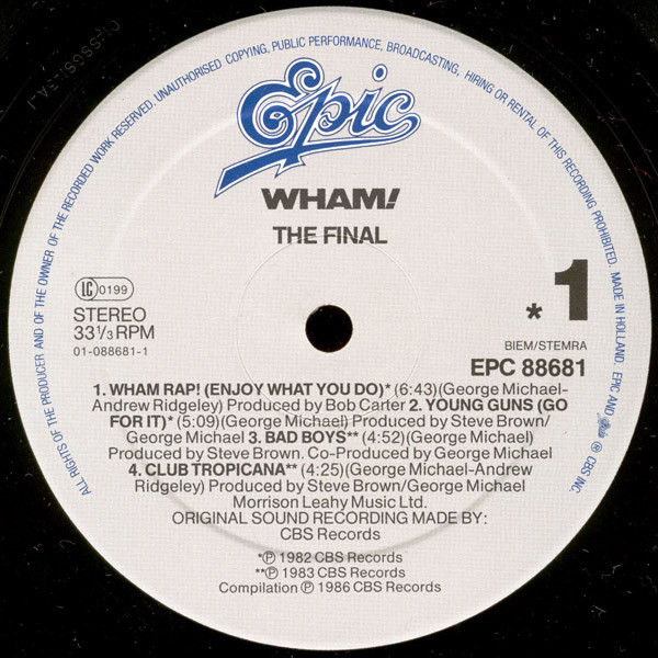 Wham! - The Final 3 Wham! - The Final